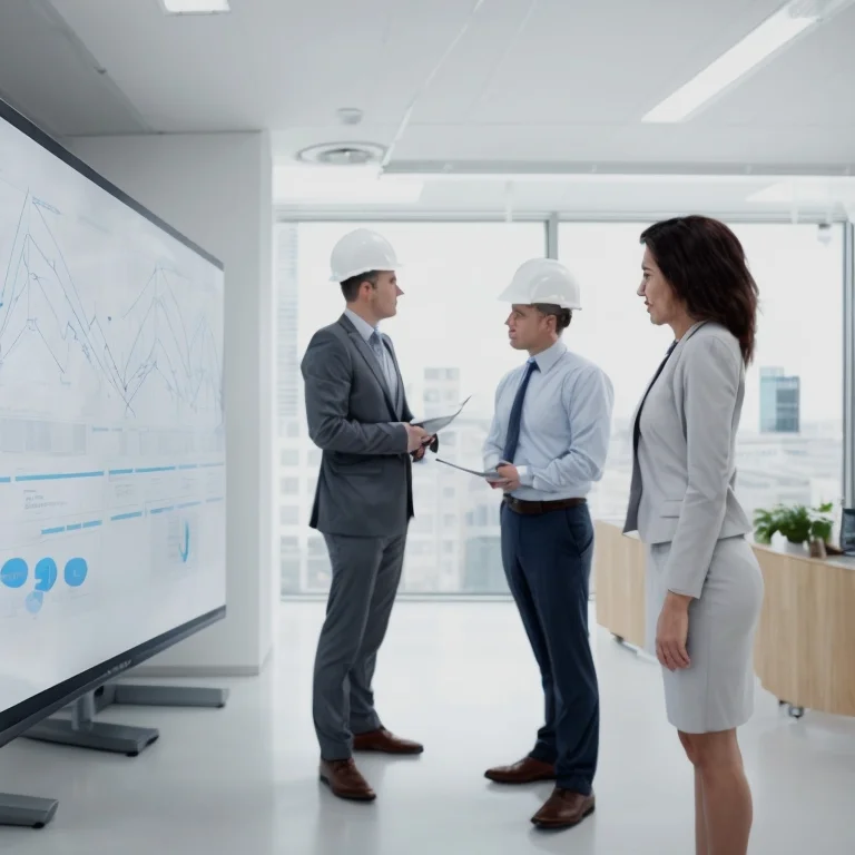 Team leading an energy facility